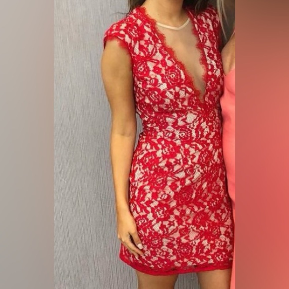 Red holiday dress